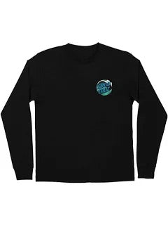 SANTA CRUZ WAVE DOT L/S TEE BLACK