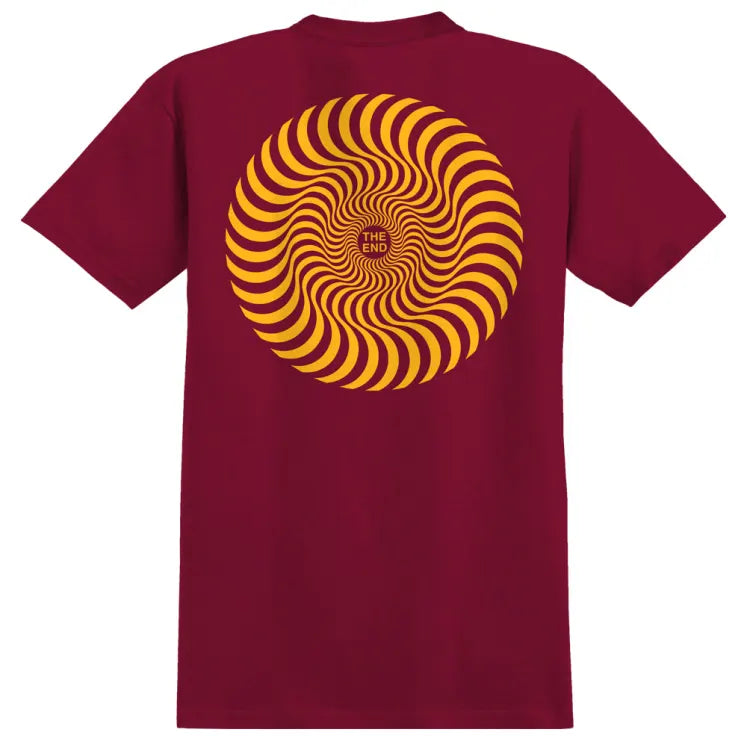 SPITFIRE CLASSIC SWIRL YOUTH SS TEE CARDINAL RED GOLD