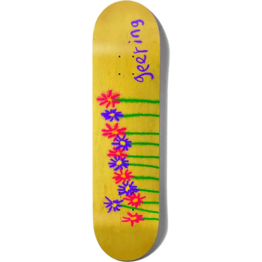 GIRL GEERING FLOWERS DECK 8 x 31.5