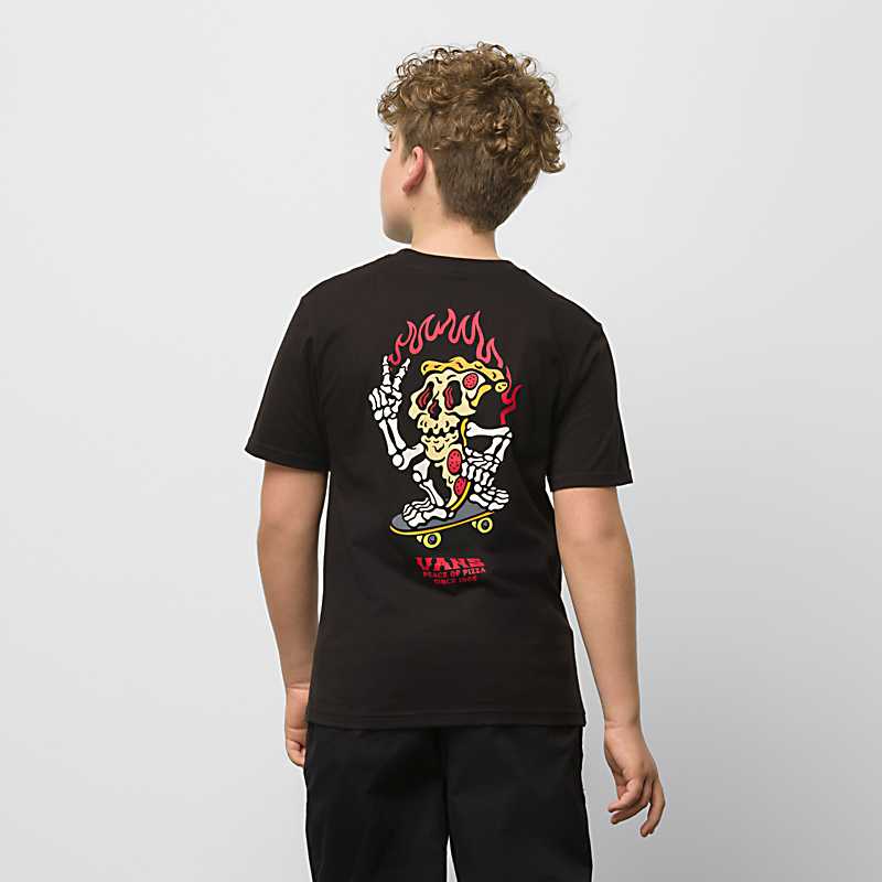 VANS PIZZERIA T-SHIRT À MANCHES COURTES NOIR