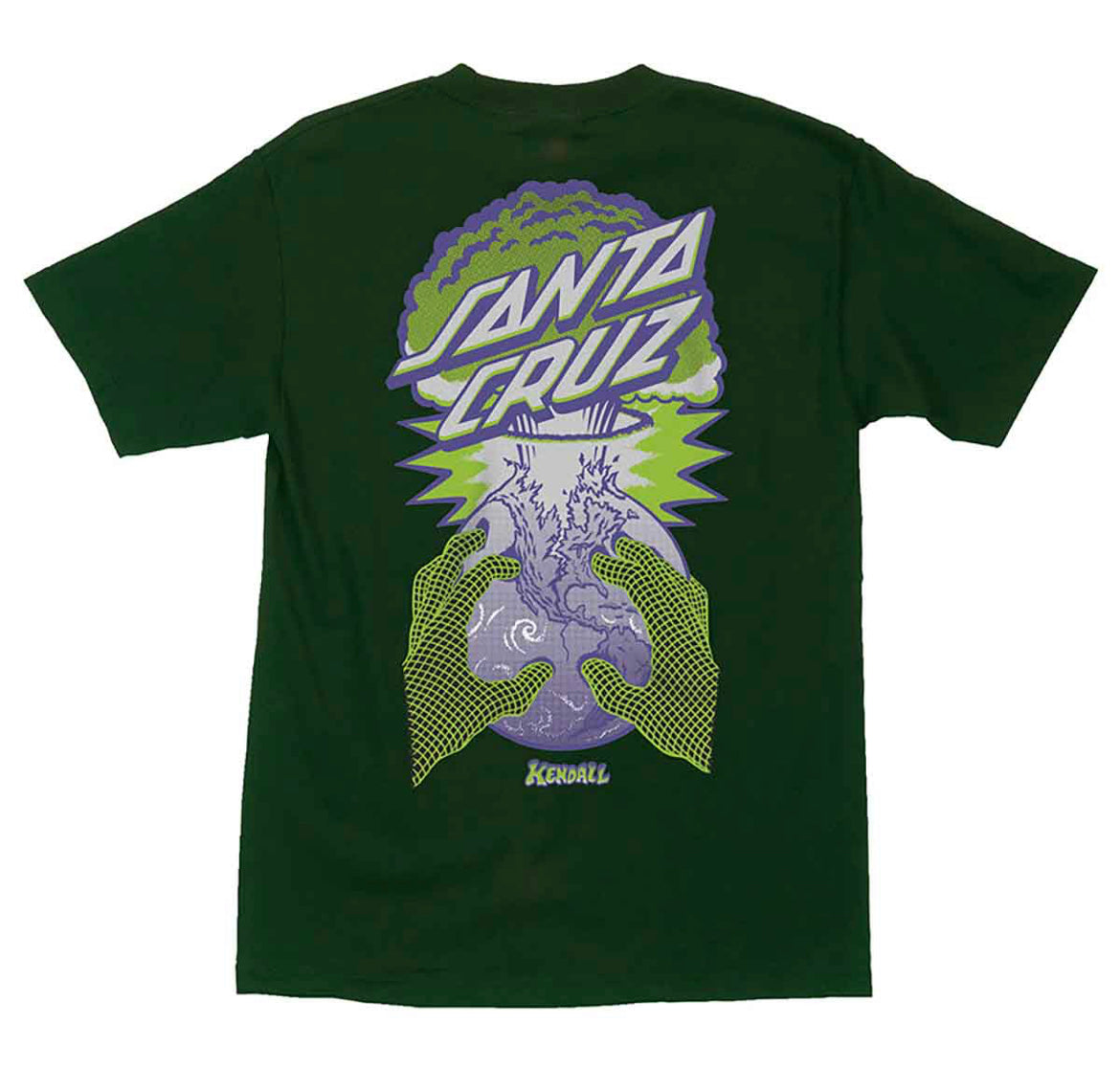 SANTA CRUZ T SHIRT KENDALL EOTW DOT FOREST GREEN