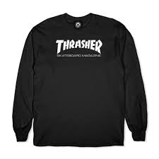 THRASHER SKATE MAG T-SHIRT À MANCHES LONGUES NOIR