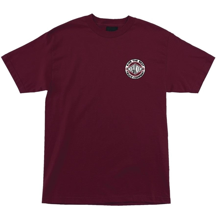 INDEPENDENT BTG SUMMIT TEE BURGUNDY