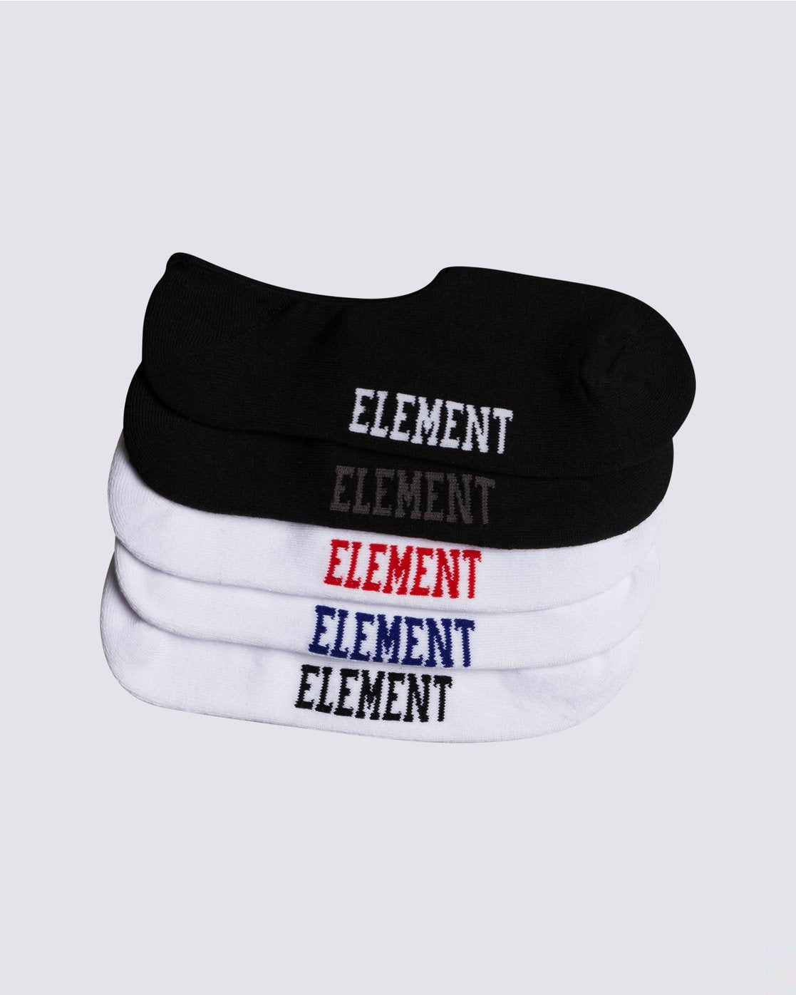 ELEMENT SOCKS - LOW RISE BLACK/WHITE