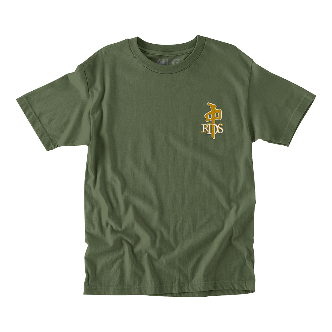 T-SHIRT RDS OG EMB VERT ARMÉE