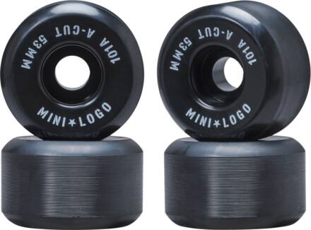 MINI LOGO WHEELS A-CUT "2" 53MM X 101A BLACK