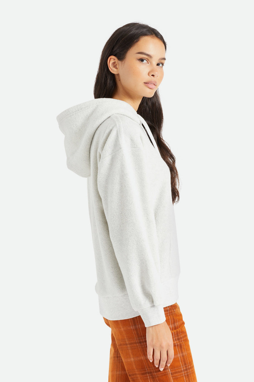 BRIXTON WEEKENDER BLANKET HOODIE BEIGE CHINÉ