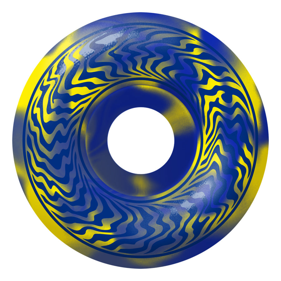 SPITFIRE FORMULA FOUR SWIRLED CLASSIC YELLOW / BLUE 99A 54MM